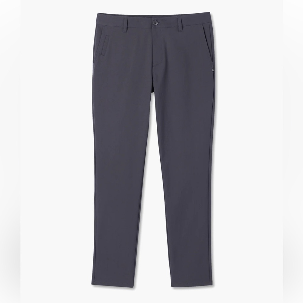 VUORI Cascade Tech Chino Pant Athletic Slim Fit Size 36 x 32 Charcoal Gray